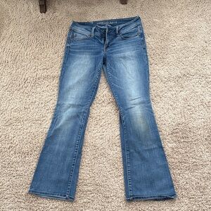 American Eagle Outfitters Flare Blue Jeans